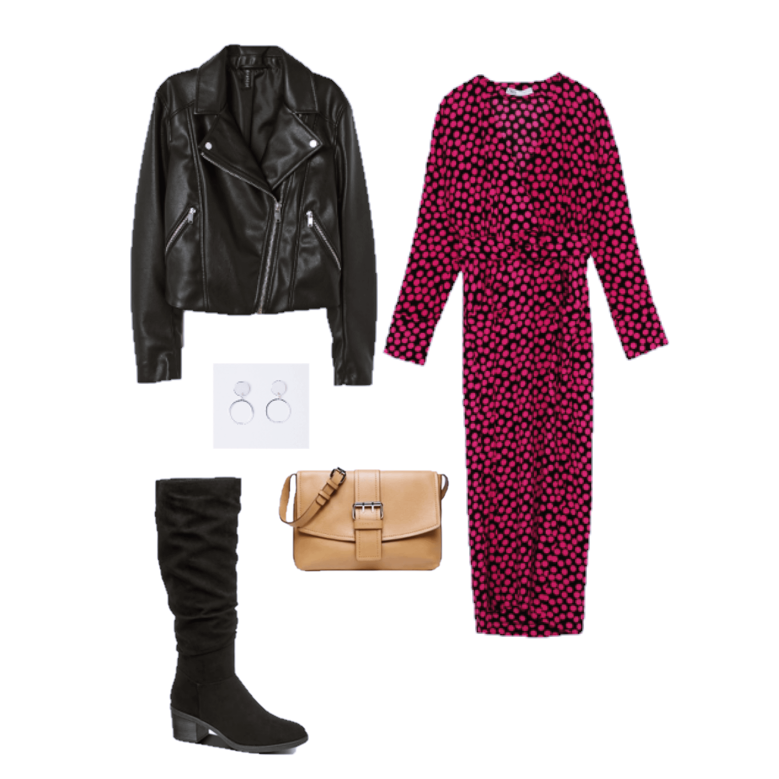 pink black outfit